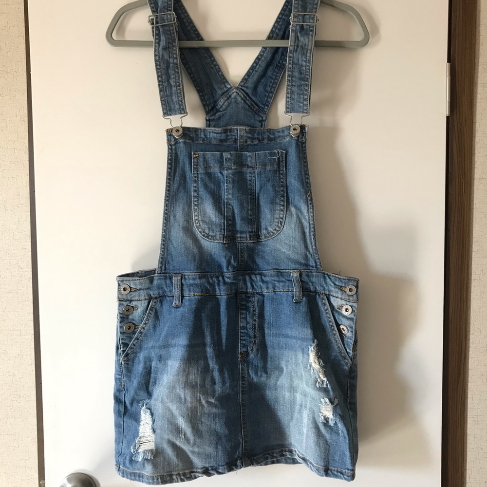 Tinseltown Denim Couture Overall Dress!